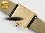 Cartier Tank Louis Cartier Large YG 33.7mm DRF 1:1 Best Edition Black Dial on Black Leather Strap Swiss Quartz - Görsel 15