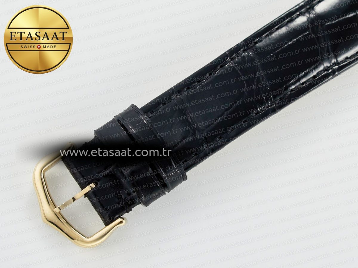 Cartier Tank Louis Cartier Large YG 33.7mm DRF 1:1 Best Edition Black Dial on Black Leather Strap Swiss Quartz - Görsel 17