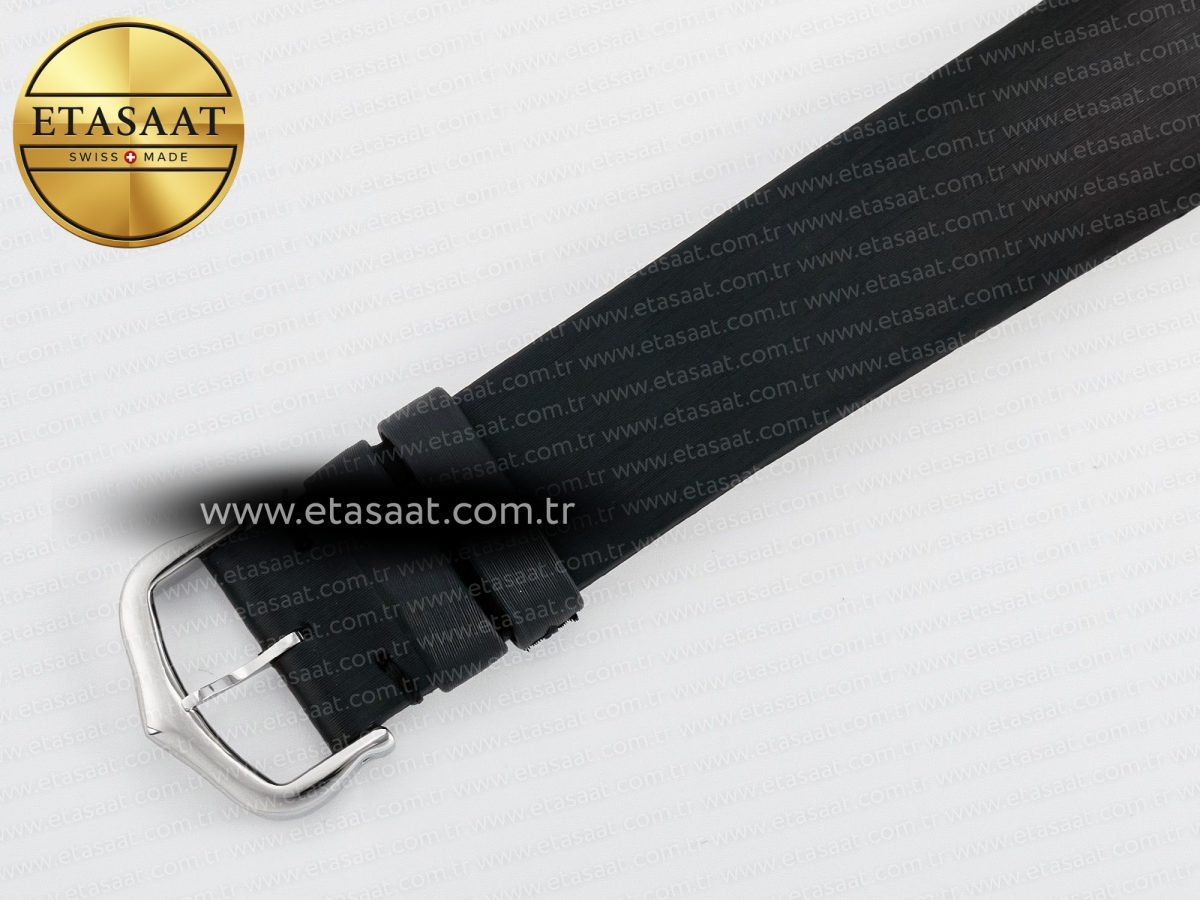 Cartier Tank Must Large SS 33.7mm DRF 1:1 Best Edition White Dial Diamonds Bezel on Black Calfskin Strap Swiss Quartz - Görsel 17