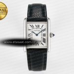 Cartier Tank Must Büyük 33.7mm Drf Beyaz Kadran Quartz Eta Saat - Görsel 3 - 1:1 Süper Klon Saat