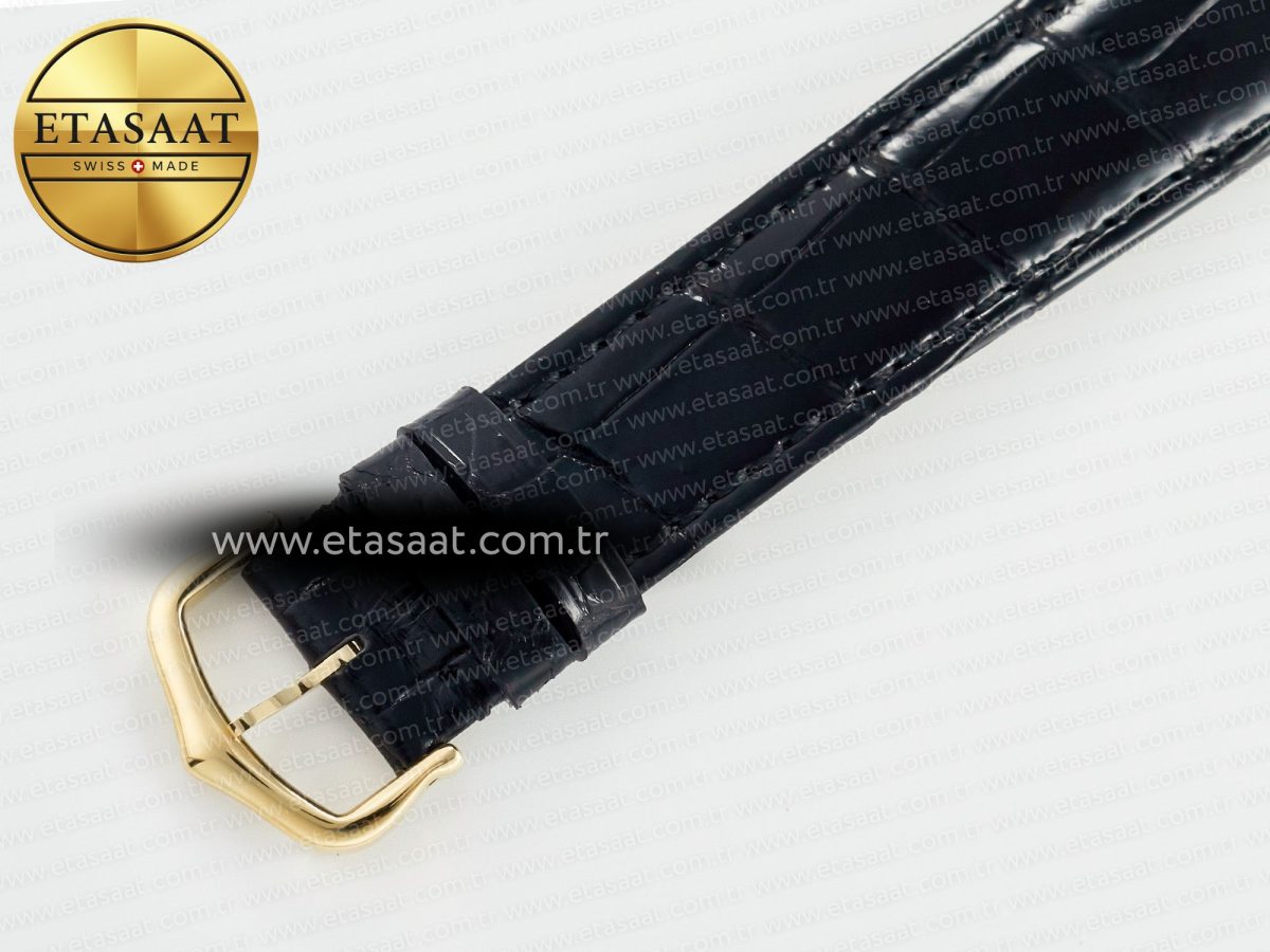 Cartier Tank Must Large YG 33.7mm DRF 1:1 Best Edition YG Dial on Black Leather Strap Swiss Quartz - Görsel 18