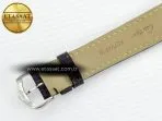 Cartier Tank Must Small SS 29mm DRF 1:1 Best Edition Black Dial on Black Leather Strap Swiss Quartz - Görsel 18
