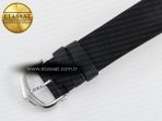 Cartier Tank Must Small SS 29mm DRF 1:1 Best Edition White Dial Diamonds Bezel on Black Calfskin Strap Swiss Quartz - Görsel 17