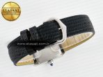 Cartier Tank Must Small SS 29mm DRF 1:1 Best Edition White Dial on Black Leather Strap Swiss Quartz - Görsel 14