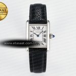 Cartier Tank Must Küçük 29mm Drf Beyaz Kadran Siyah Quartz Eta Saat - Görsel 3 - 1:1 Süper Klon Saat