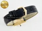 Cartier Tank Must Small YG 29mm DRF 1:1 Best Edition YG Dial on Black Leather Strap Swiss Quartz - Görsel 14