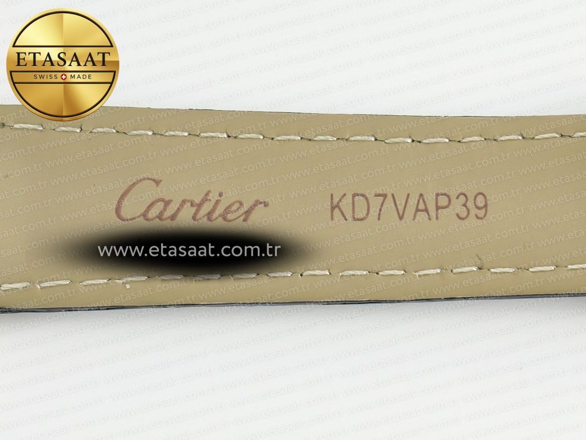 Cartier Tank Must Small YG 29mm DRF 1:1 Best Edition YG Dial on Black Leather Strap Swiss Quartz - Görsel 19