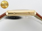 Cartier Tank Must Small YG 29mm DRF 1:1 Best Edition YG Dial on Brown Leather Strap Swiss Quartz - Görsel 12