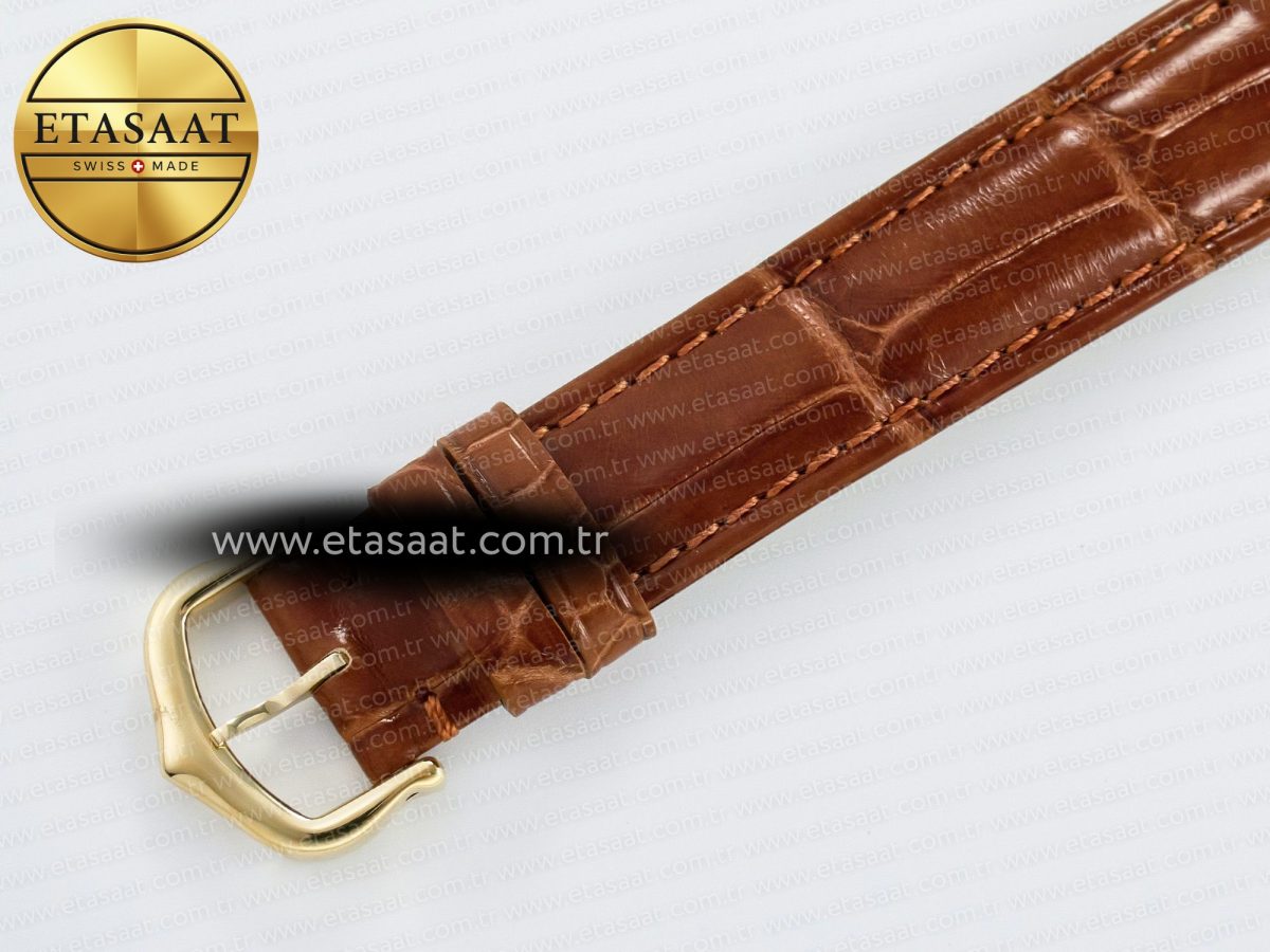 Cartier Tank Must Small YG 29mm DRF 1:1 Best Edition YG Dial on Brown Leather Strap Swiss Quartz - Görsel 17