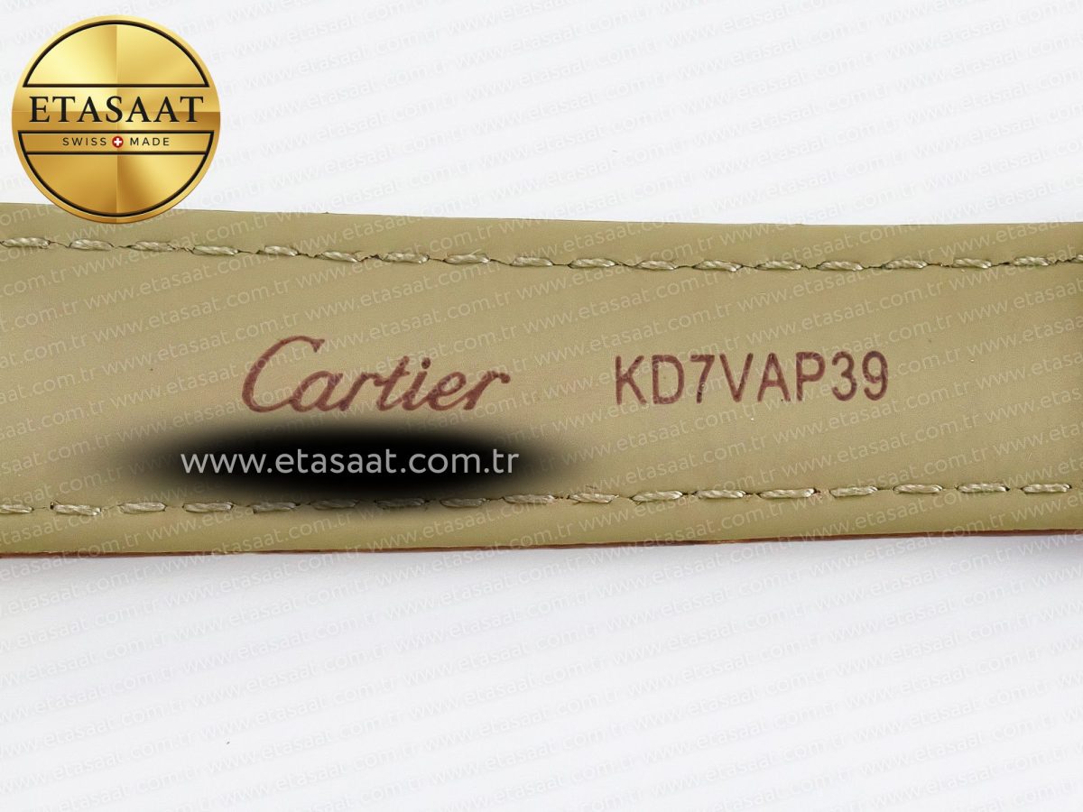 Cartier Tank Must Small YG 29mm DRF 1:1 Best Edition YG Dial on Brown Leather Strap Swiss Quartz - Görsel 19