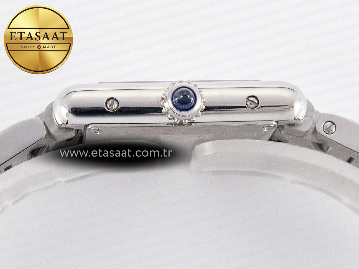 Cartier Tank Must SS 33.7mm DRF 1:1 Best Edition White Dial on SS Bracelet Jap Quartz - Görsel 13