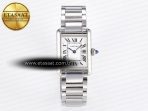 Cartier Tank Must SS 33.7mm DRF 1:1 Best Edition White Dial on SS Bracelet Jap Quartz - Görsel 3