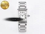 Cartier Tank Must SS 33.7mm DRF 1:1 Best Edition White Dial on SS Bracelet Jap Quartz - Görsel 3