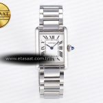 Cartier Tank Must 33.7mm Drf Beyaz Kadran Jap Quartz Eta Saat - Görsel 3 - 1:1 Süper Klon Saat
