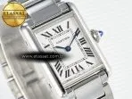 Cartier Tank Must SS 33.7mm DRF 1:1 Best Edition White Dial on SS Bracelet Jap Quartz - Görsel 5