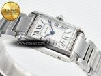 Cartier Tank Must SS 33.7mm DRF 1:1 Best Edition White Dial on SS Bracelet Jap Quartz - Görsel 7