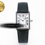 Cartier Tank Solo Kadın 33.7mm AF Beyaz Kadran Quartz Eta Saat - Görsel 3 - 1:1 Süper Klon Saat