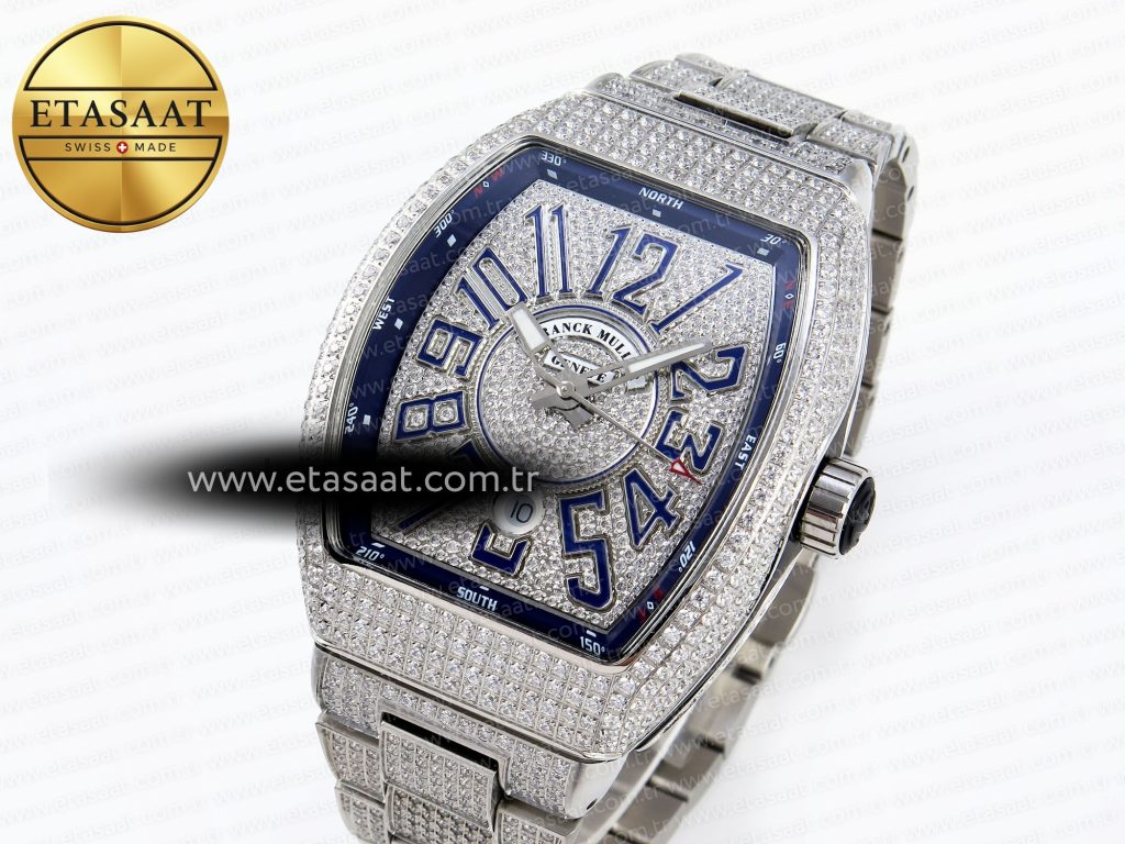 vanguard ss full diamonds abf best edition diamonds blue dial on diamonds bracelet a28241