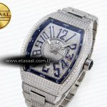 Franck Muller Diamonds Blue Dial on Diamonds A2824