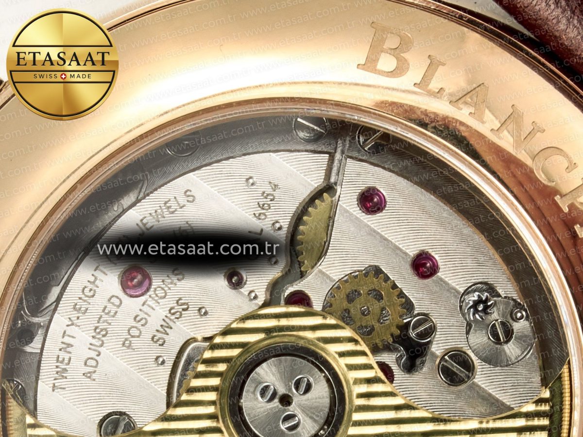 Blancpain Villeret 6654 SS Complicated Function APSF 1:1 Best Edition White Dial on Leather Strap A6654 - Görsel 18
