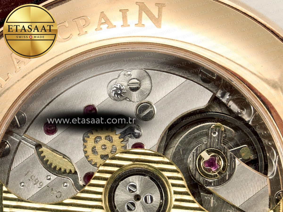 Blancpain Villeret 6654 SS Complicated Function APSF 1:1 Best Edition White Dial on Leather Strap A6654 - Görsel 19