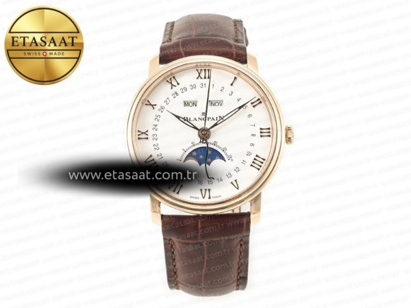 Blancpain Villeret 6654 Complicated Function APSF A6654 Eta Saat - 1:1 Süper Klon Replika Saat