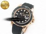 Rolex Yacht-Master 126655 ARF RG/Tungsten1:1 Best Edition on Oysterflex Rubber Strap VR3235（Gain Weight ）