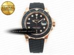 Rolex Yacht-Master 126655 ARF RG/Tungsten1:1 Best Edition on Oysterflex Rubber Strap VR3235(Gain Weight ) - Görsel 3
