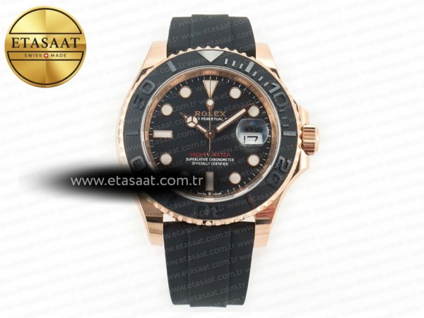 Rolex Yacht-Master 126655 ARF RG/Tungsten Oysterflex Eta Saat - 1:1 Süper Klon Replika Saat