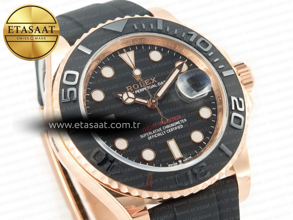 Rolex Yacht-Master 126655 ARF RG/Tungsten1:1 Best Edition on Oysterflex Rubber Strap VR3235（Gain Weight ） - Görsel 5