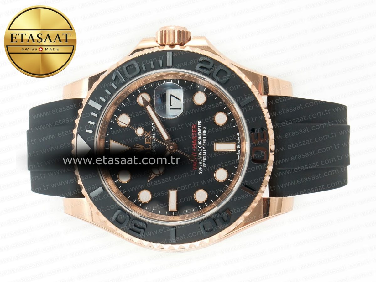 Rolex Yacht-Master 126655 ARF RG/Tungsten1:1 Best Edition on Oysterflex Rubber Strap VR3235（Gain Weight ） - Görsel 9
