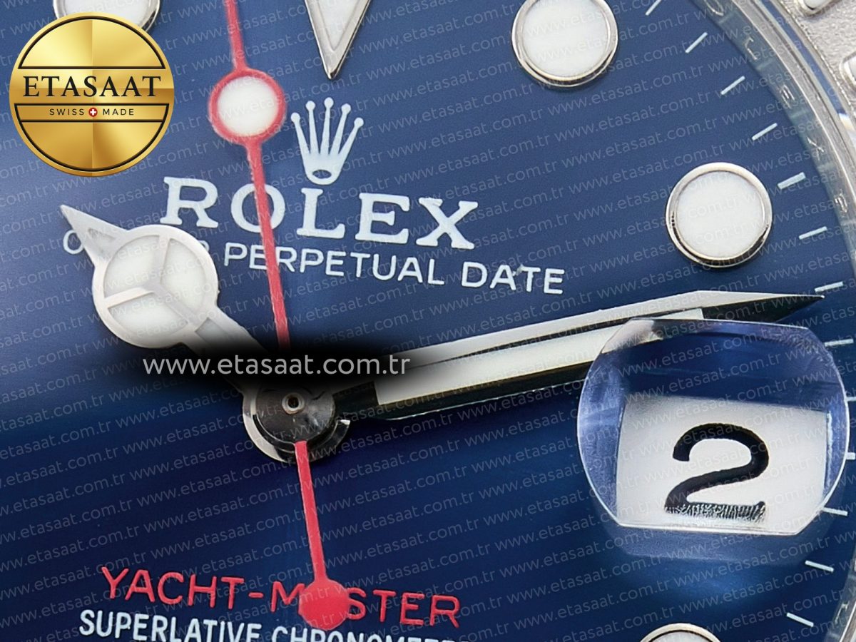 Rolex Yacht-Master 37mm 268622 ARF 1:1 Best Edition Blue Dial 904L SS Case and Bracelet A2824 - Görsel 10