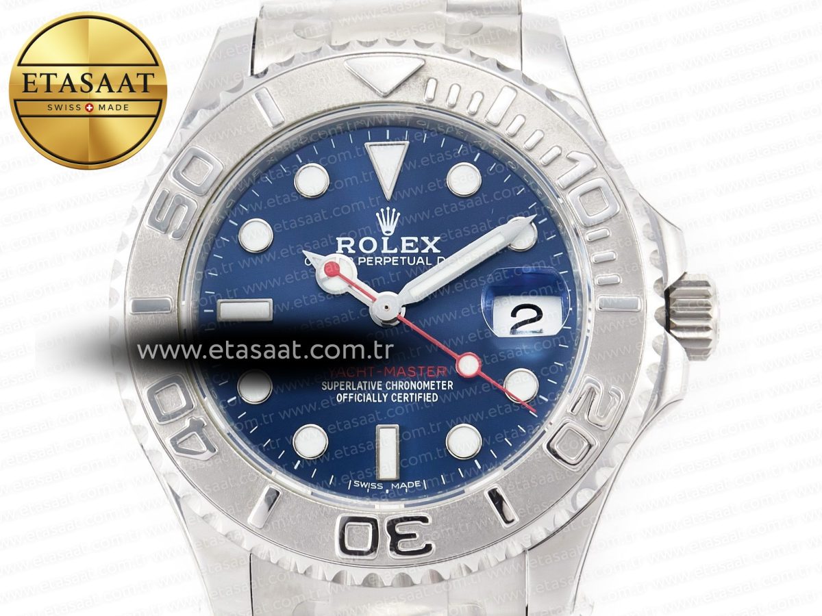 Rolex Yacht-Master 37mm 268622 ARF 1:1 Best Edition Blue Dial 904L SS Case and Bracelet A2824 - Görsel 4