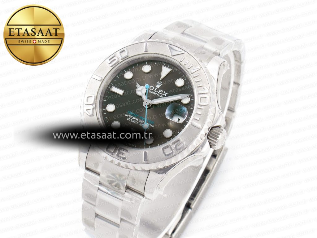 yacht master 37mm 268622 arf 11 best edition gray dial 904l ss case and bracelet a28242
