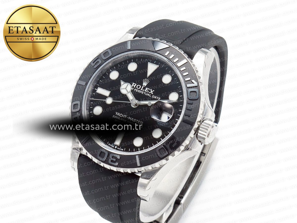 Rolex Yacht-Master 42mm 226659 VSF 1:1 Best Edition 3D Black Ceramic Bezel on Black Rubber Strap VS3235 - Görsel 1