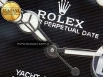 Rolex Yacht-Master 42mm 226659 VSF 1:1 Best Edition 3D Black Ceramic Bezel on Black Rubber Strap VS3235 - Görsel 10