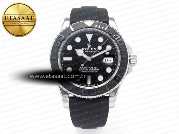 Rolex Yacht-Master 42mm 226659 VSF 3D Siyah Seramik VS3235 Eta Saat - 1:1 Süper Klon Replika Saat