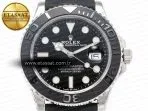 Rolex Yacht-Master 42mm 226659 VSF 1:1 Best Edition 3D Black Ceramic Bezel on Black Rubber Strap VS3235 - Görsel 4