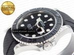 Rolex Yacht-Master 42mm 226659 VSF 1:1 Best Edition 3D Black Ceramic Bezel on Black Rubber Strap VS3235 - Görsel 6