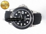 Rolex Yacht-Master 42mm 226659 VSF 1:1 Best Edition 3D Black Ceramic Bezel on Black Rubber Strap VS3235 - Görsel 9